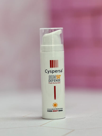 فلوئید ضد آفتاب سیسپرسا مدل SUN Defense SPF 50+ سری روشن کننده
