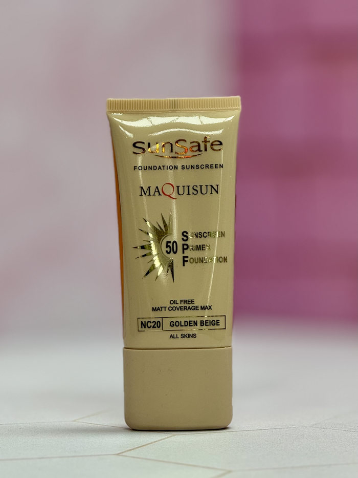 کرم ضد آفتاب کرم پودری سان سیف SPF50+ رنگ بژ طلایی کرم ضد آفتاب کرم پودری سان سیف SPF50+ رنگ بژ طلایی